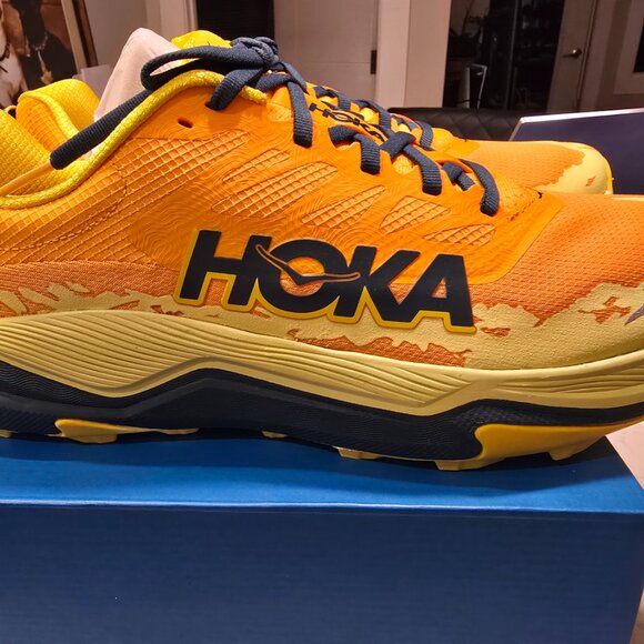 Hoka Torrent 4 Mens Size 12 1155115-SBLT Trail Running Shoes Sun Coral/Blue NEW - Picture 6 of 10